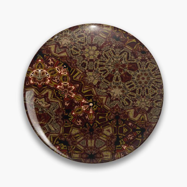 Artikelvorschau, Victorian Style Kaleidoscope Floral Seamless Pattern in Rich Dark Brown Shades entworfen und verkauft von Trevor Hirst.