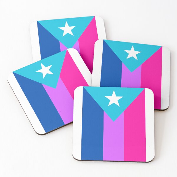 Item preview, Puerto Rico/Puerto Rican Boricua LGBT Queer Bisexual/Bi Flag designed and sold by armontheroad.