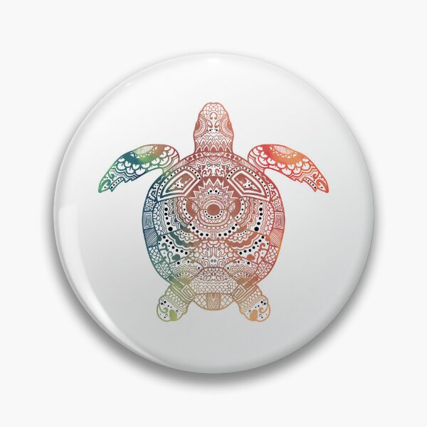 Item preview, turtle mandala , colorful designed and sold by DeluxBee.