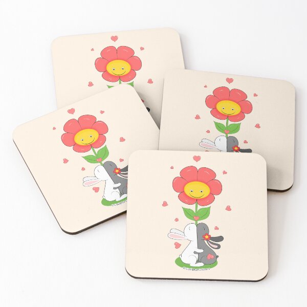 Item preview, Bunnies can make even the flowers smile designed and sold by Cutieful Critters.