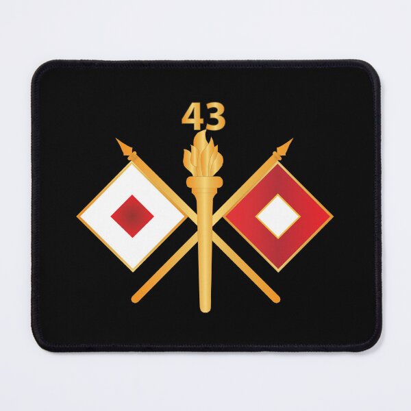 Item preview, Army - 43rd Signal Battalion w Unit Number - Branch wo Txt designed and sold by Military Insignia Products.