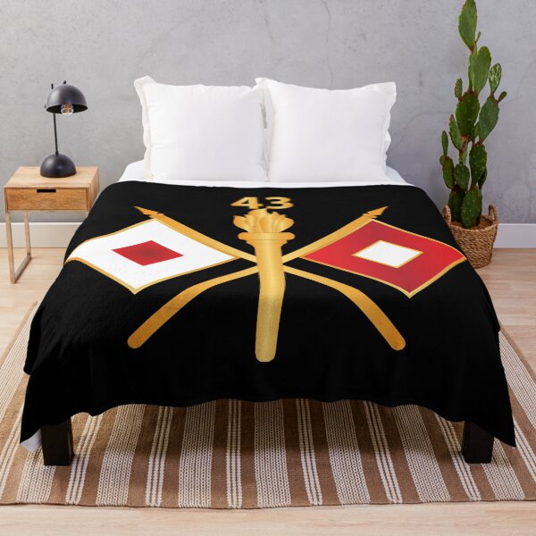 Item preview, Army - 43rd Signal Battalion w Unit Number - Branch wo Txt designed and sold by Military Insignia Products.