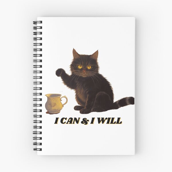 Item preview, I Can & I Will : Funny Cat Graphic designed and sold by MTJ-Mushrooms.
