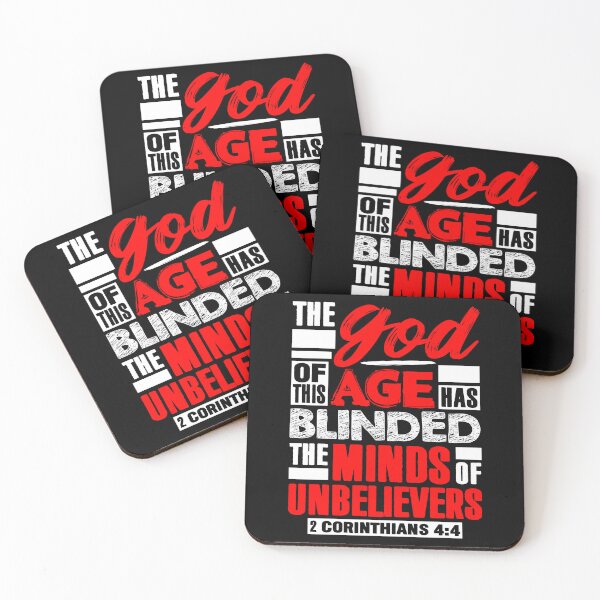 Item preview, 2 Corinthians 4:4 The god Of This Age Has Blinded The Minds Of Unbelievers designed and sold by plushism.
