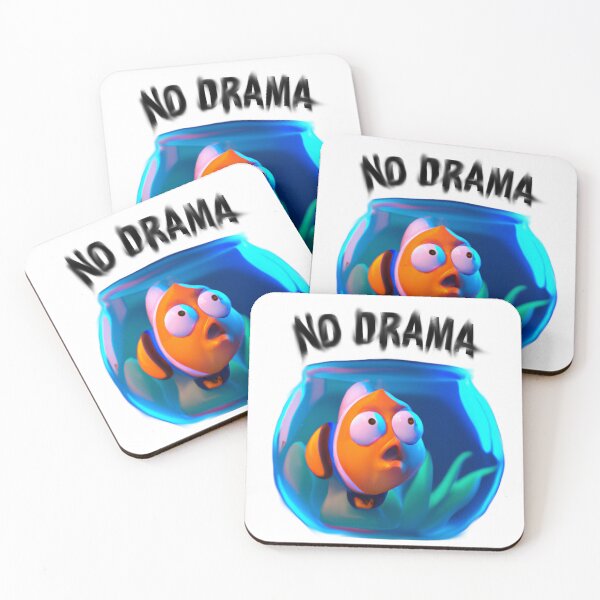 Item preview, No drama - cute fish designed and sold by Ball-and-Match.