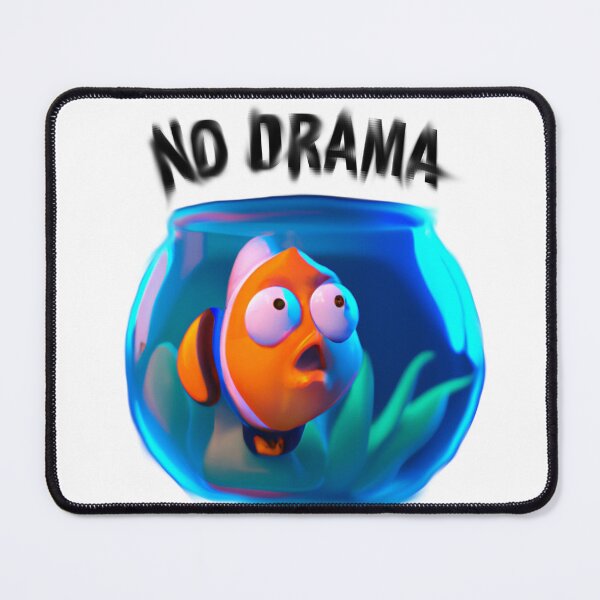 Item preview, No drama - cute fish designed and sold by Ball-and-Match.