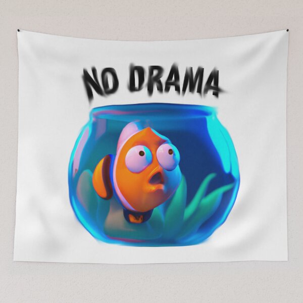 Item preview, No drama - cute fish designed and sold by Ball-and-Match.