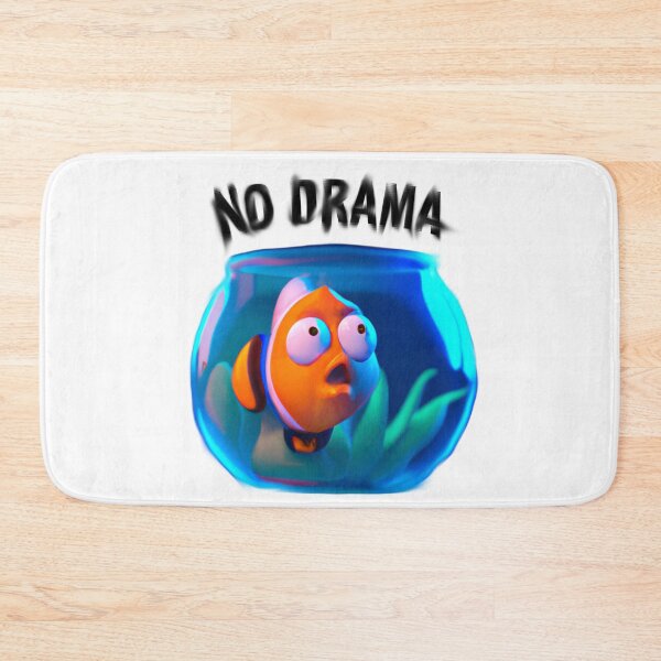 Item preview, No drama - cute fish designed and sold by Ball-and-Match.