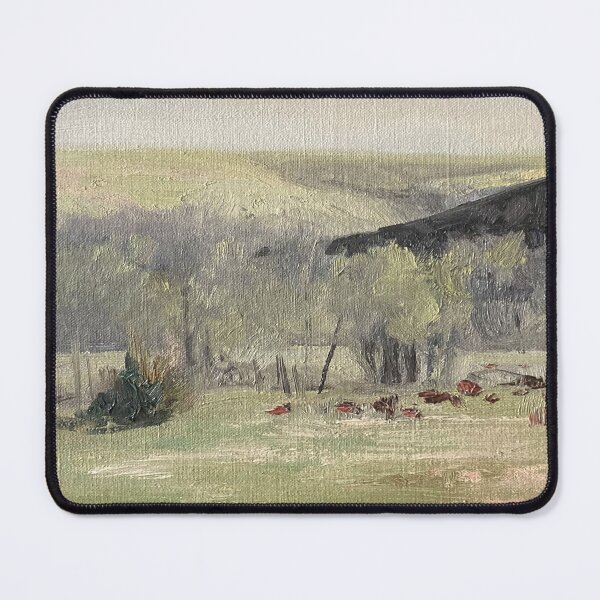 Artikelvorschau, Minimalistische Vintage-Kansas-Landschaft, Grünton-Druck entworfen und verkauft von GalleryDigitals.