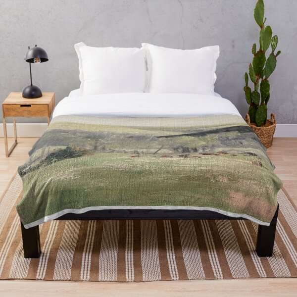 Artikelvorschau, Minimalistische Vintage-Kansas-Landschaft, Grünton-Druck entworfen und verkauft von GalleryDigitals.