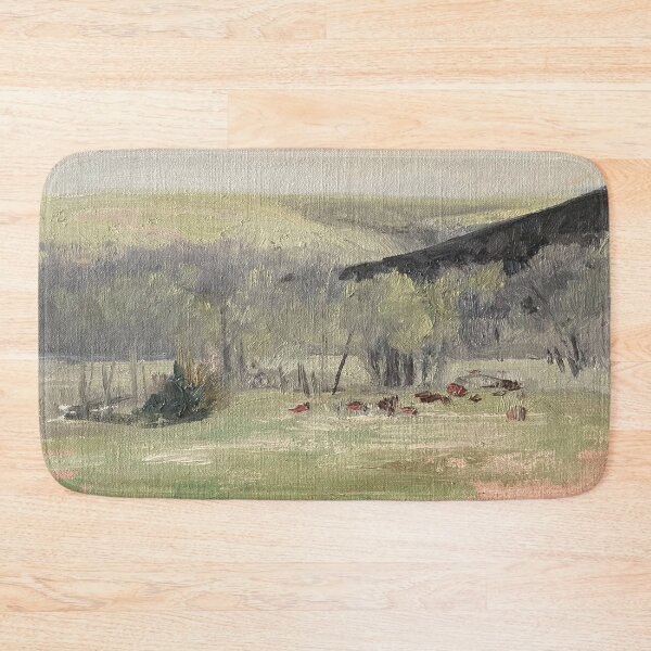 Artikelvorschau, Minimalistische Vintage-Kansas-Landschaft, Grünton-Druck entworfen und verkauft von GalleryDigitals.