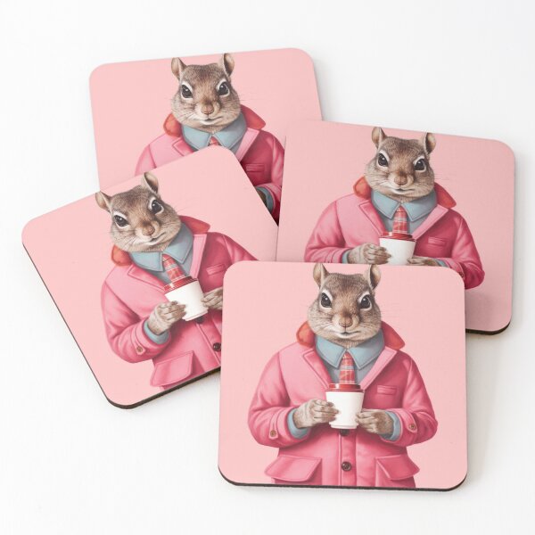Item preview, Chipmunk Holding Coffee designed and sold by MajesticBeasts.