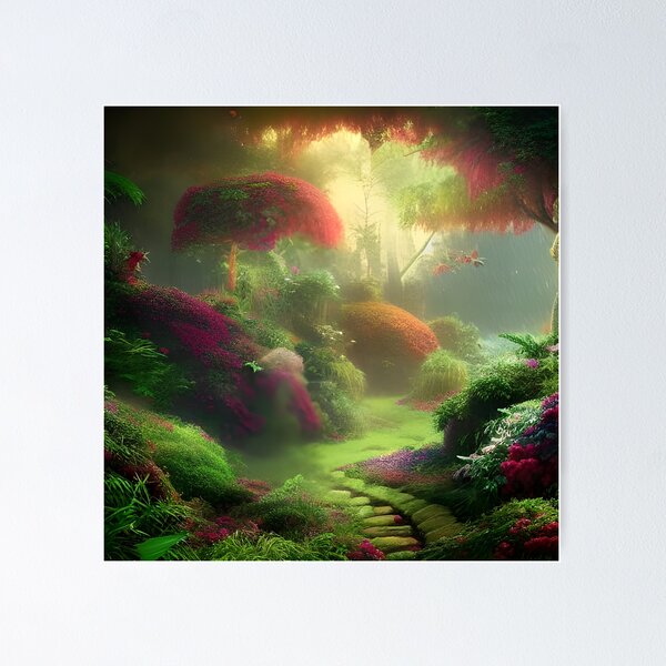 Item preview, Forest garden generated by artificial intelligence designed and sold by megadrina.