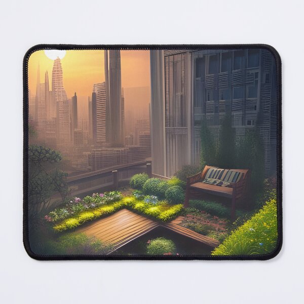 Item preview,  Garden in skyscraper generated by artificial intelligence designed and sold by megadrina.