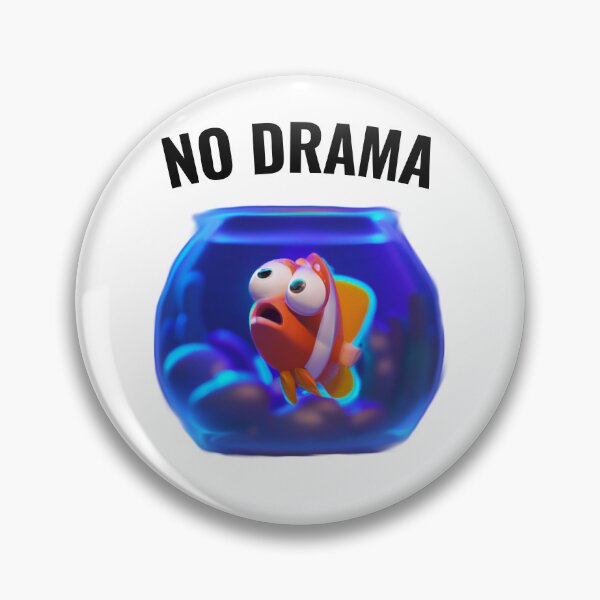 Item preview, No drama - cute fish designed and sold by Ball-and-Match.