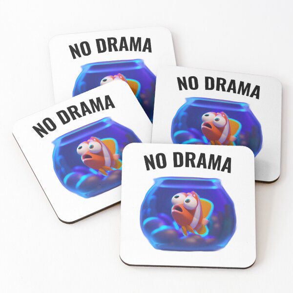 Item preview, No drama - cute fish designed and sold by Ball-and-Match.
