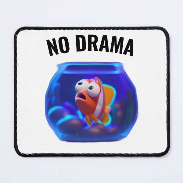 Item preview, No drama - cute fish designed and sold by Ball-and-Match.