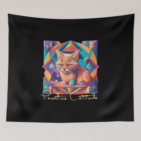 Item preview, Pawsitive Catitude designed and sold by SalxSal.