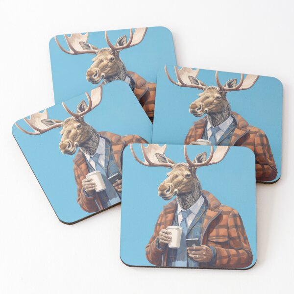 Item preview, Moose Holding Coffee designed and sold by MajesticBeasts.