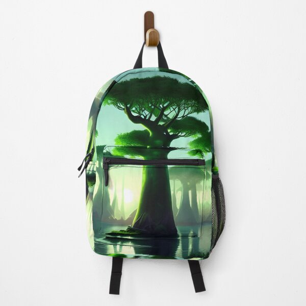 Item preview, Baobabs at sunset generated by artificial intelligence designed and sold by megadrina.