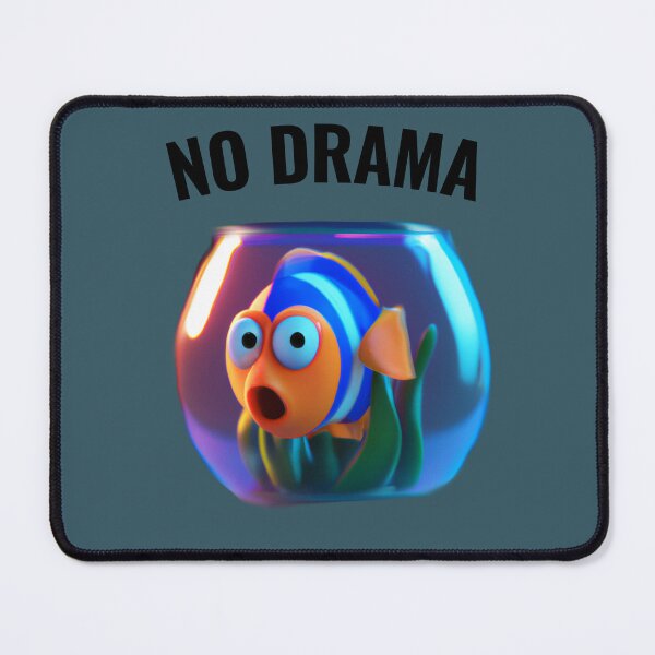 Item preview, No drama - cute fish designed and sold by Ball-and-Match.