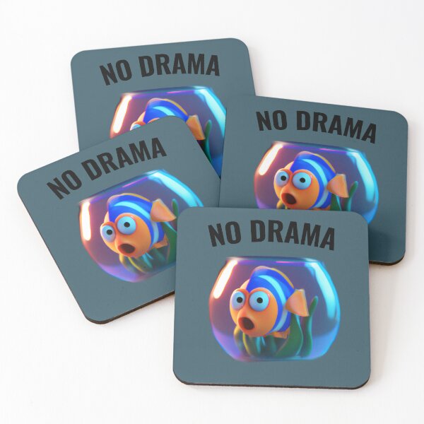Item preview, No drama - cute fish designed and sold by Ball-and-Match.