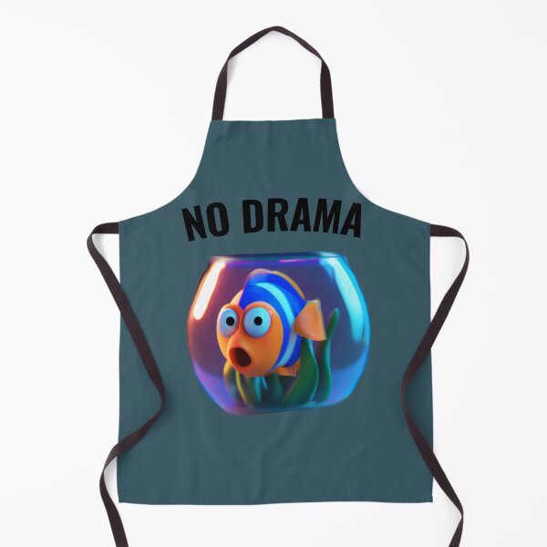 Item preview, No drama - cute fish designed and sold by Ball-and-Match.