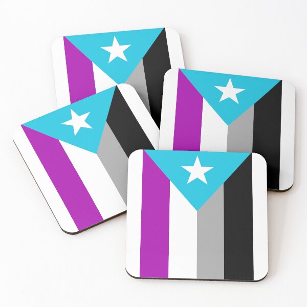 Aperçu de l'œuvre Porto Rico/Portoricain Boricua Queer LGBT Ace/Drapeau asexué créée et vendue par armontheroad.