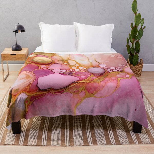 Item preview, Pink And Gold Liquid Art Bubbles designed and sold by MysticMarble.