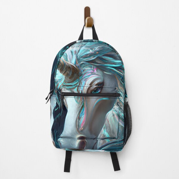 Item preview, Blue unicorn generated by artificial intelligence designed and sold by megadrina.