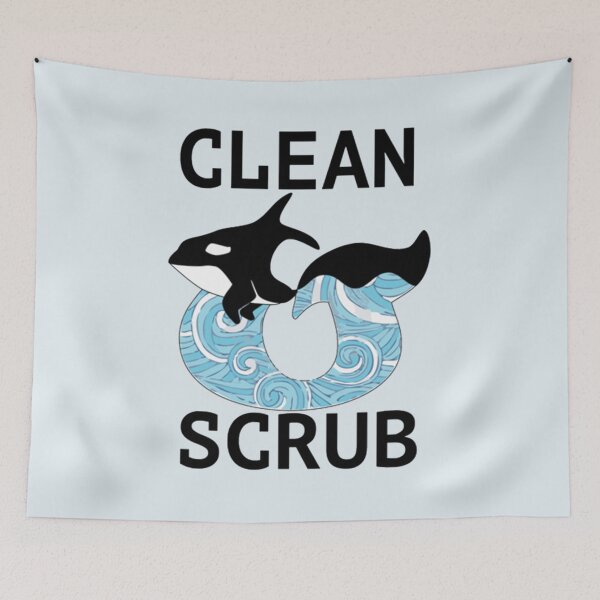 Item preview, Clean and Scrub of the C and S Union Killer Whale designed and sold by Ondrickap.