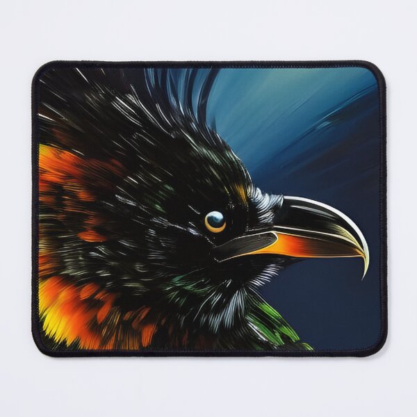 Item preview, Stylized Night Raven, impasto Ai Generated Art designed and sold by ACC .