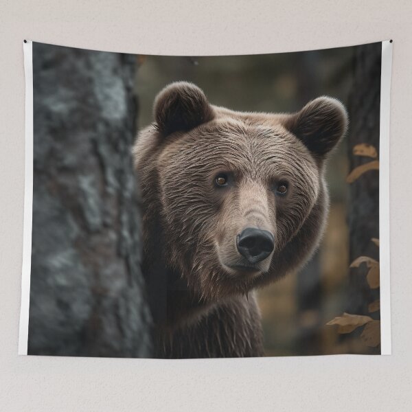 Item preview, Brown Bear Peak-A-Boo designed and sold by Bill Makatowicz.