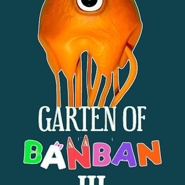 Garten of Banban Characters With Logo Artwork PNG Digital 