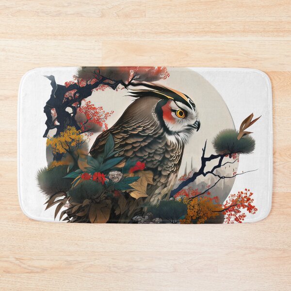 Item preview, Owl Floral Enso designed and sold by CalyCollab.