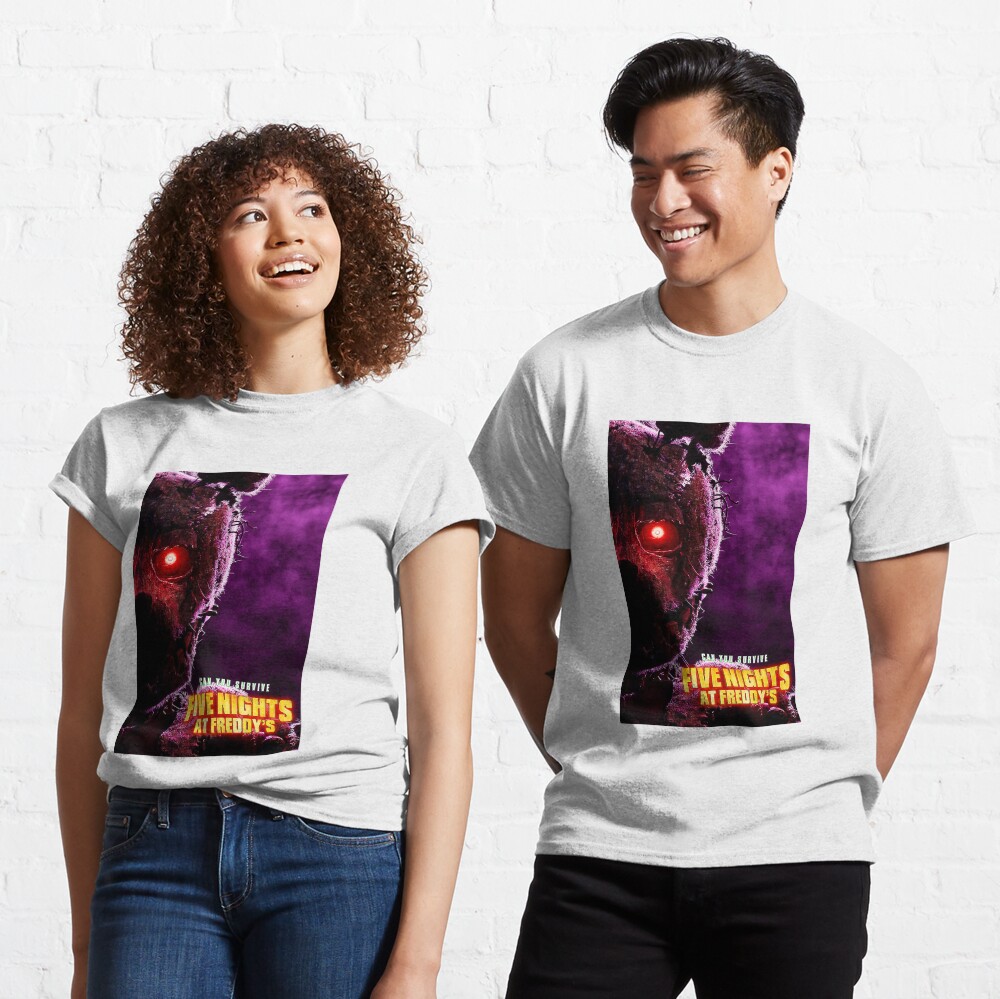 Camiseta Tradicional Fnaf Five Night At Freddys Filme