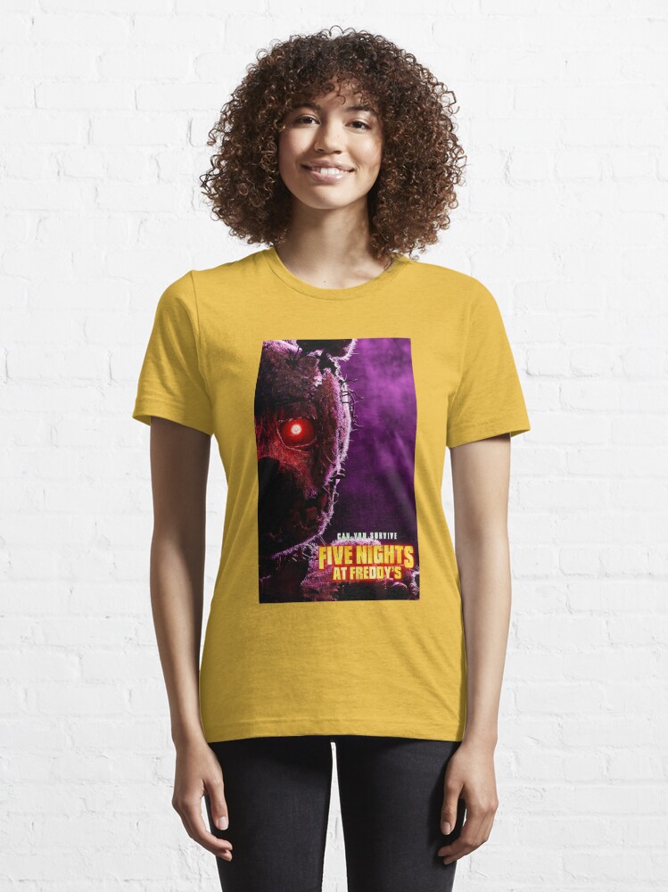 Camiseta Tradicional Fnaf Five Night At Freddys Filme