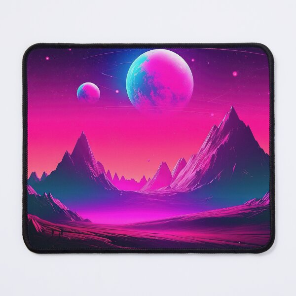 Item preview, Neon Ascent: Synthwave Ecstasy in the Mountain Serenity designed and sold by Mullet Monkey.