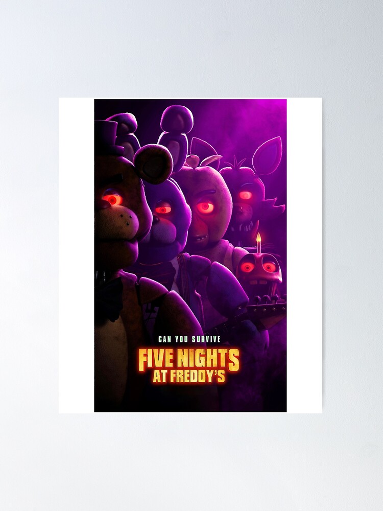 Fnaf Movie, Five Nights at Freddys movie Poster for Sale by McLarenTee