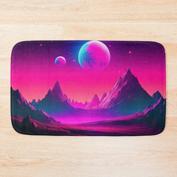 Item preview, Neon Ascent: Synthwave Ecstasy in the Mountain Serenity designed and sold by Mullet Monkey.