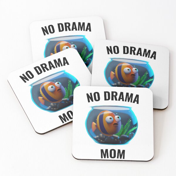 Item preview, No drama MOM - cute fish designed and sold by Ball-and-Match.