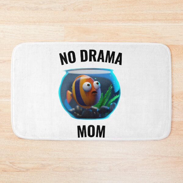 Item preview, No drama MOM - cute fish designed and sold by Ball-and-Match.