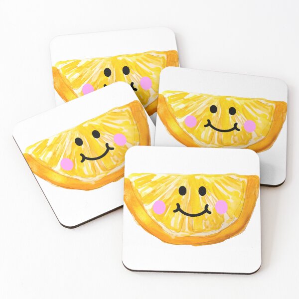 Item preview, Happy cute watercolor lemon slice sticker lemon tshirt, lemon bag fruit mug designed and sold by Paintingladycat.
