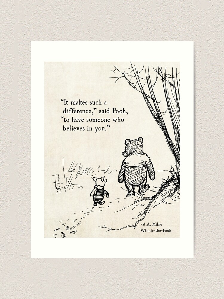 Winnie the Pooh, AA Milne, It Makes such a Difference