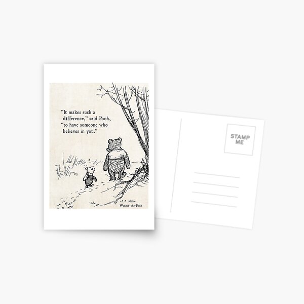 Artikel-Vorschau von Winnie the Pooh, AA Milne, Es macht so einen Unterschied, designt und verkauft von Debbra Obertanec.