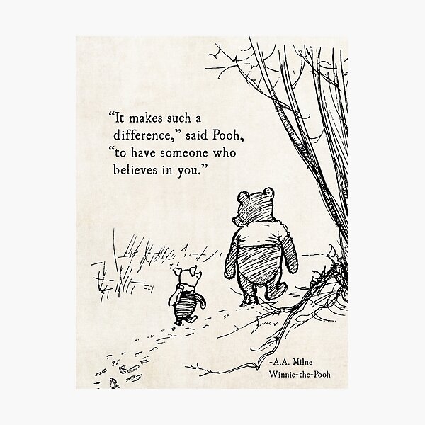 Item preview, Winnie the Pooh, AA Milne, It Makes such a Difference designed and sold by Debbra Obertanec.