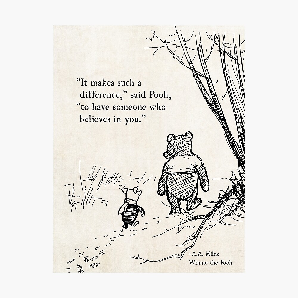 Winnie the Pooh quote by the river  Greeting Card