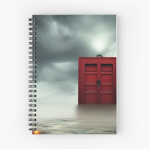 Item preview, Red door in cloud generated by artificial intelligence designed and sold by megadrina.