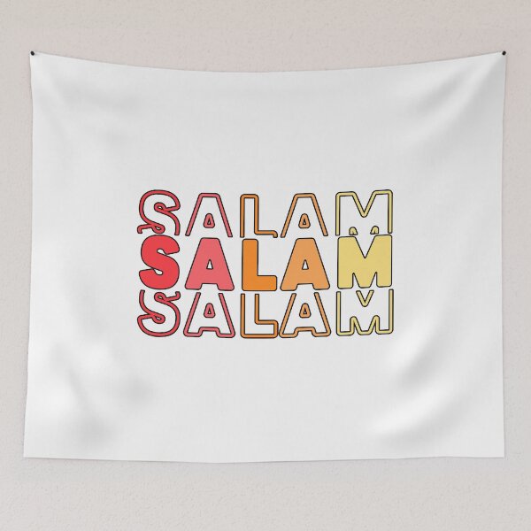 Artikelvorschau, Salam سلام Frieden arabischer Kalligraphietext entworfen und verkauft von ZamZamDesign.