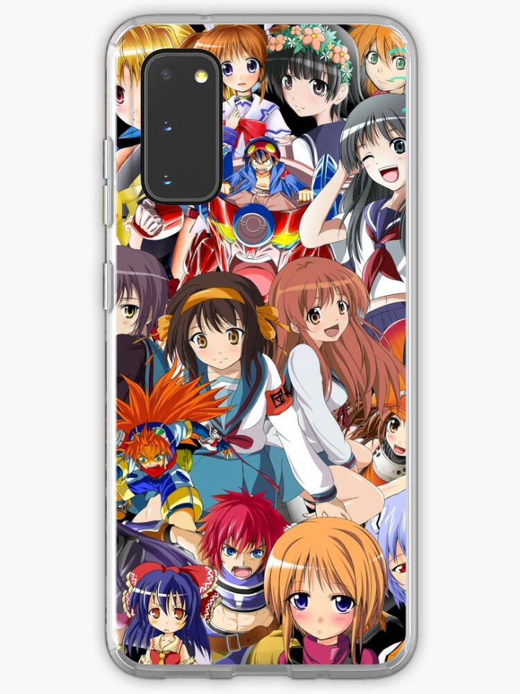 japanische comic anime hentai gesichter collage  hülle  klebefolie für  samsung galaxy